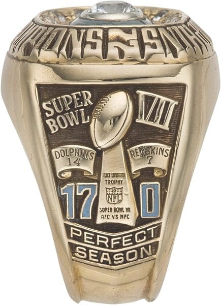 1972 Miami Dolphins Super Bowl Ring Gold & Silver Pawn Shop