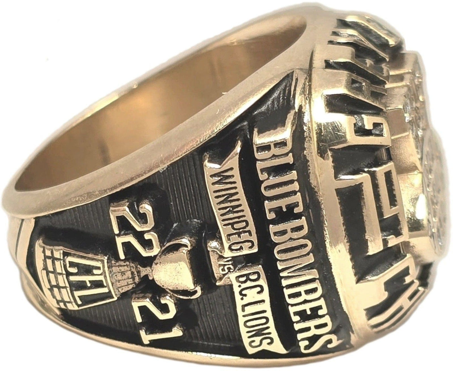 1988 Winnipeg Blue Bombers Grey Cup Ring Gold & Silver Pawn Shop