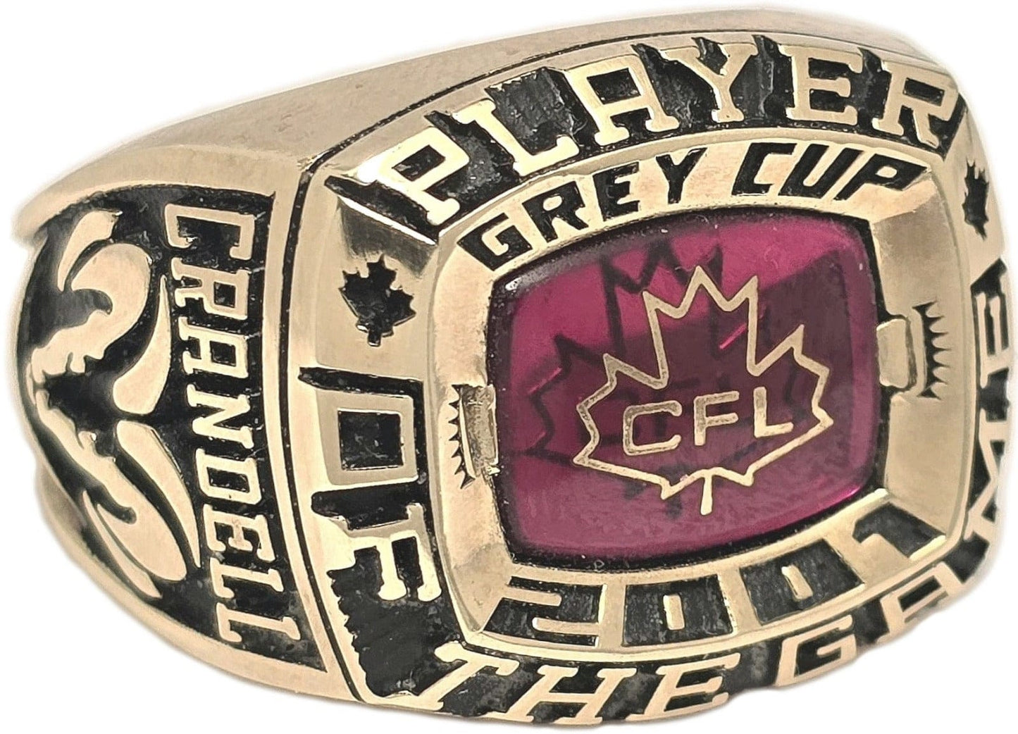 2001 Grey Cup Player of the Game Ring Gold & Silver Pawn Shop