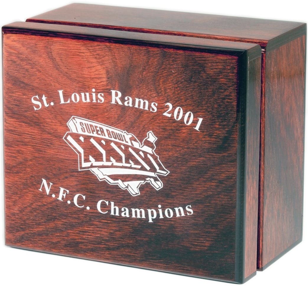 2001 St. Louis Rams NFC Championship Ring Gold & Silver Pawn Shop