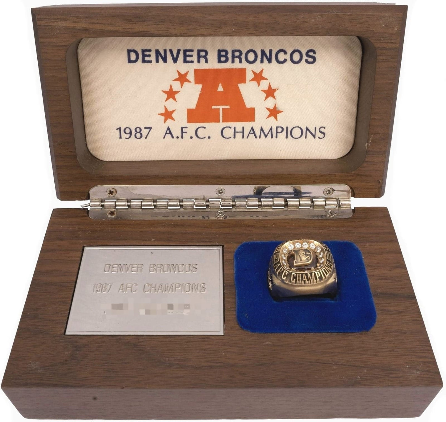 1987 Denver Broncos AFC Championship Ring Gold & Silver Pawn Shop