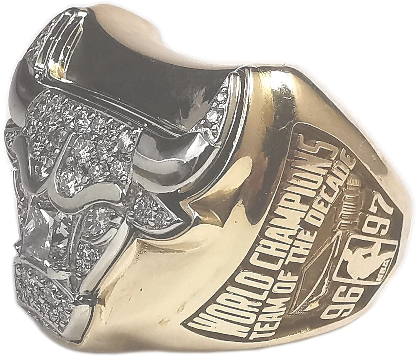 1997 Chicago Bulls NBA Championship Ring Gold & Silver Pawn Shop