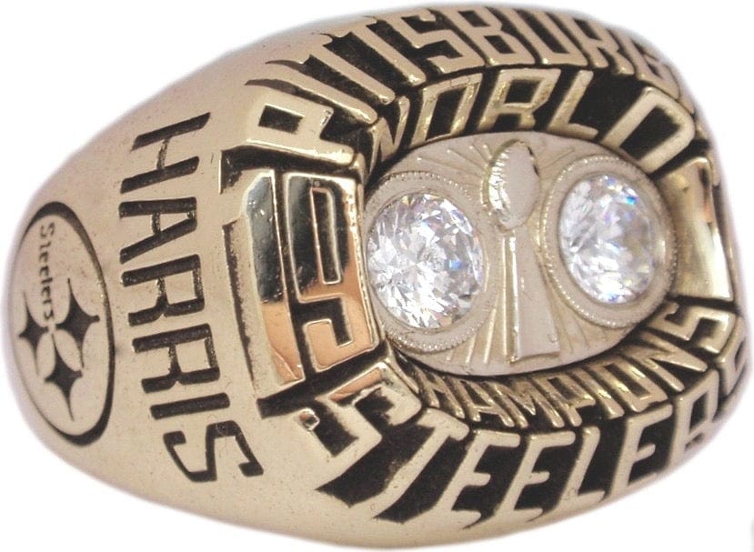 1975 Pittsburgh Steelers Super Bowl Ring Gold & Silver Pawn Shop