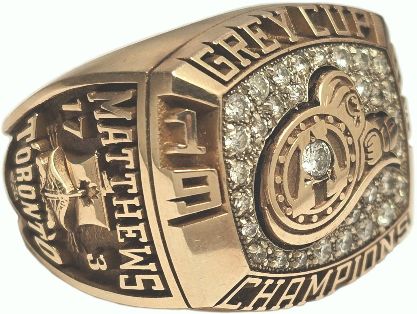 1996 Toronto Argonauts Grey Cup Ring Gold & Silver Pawn Shop