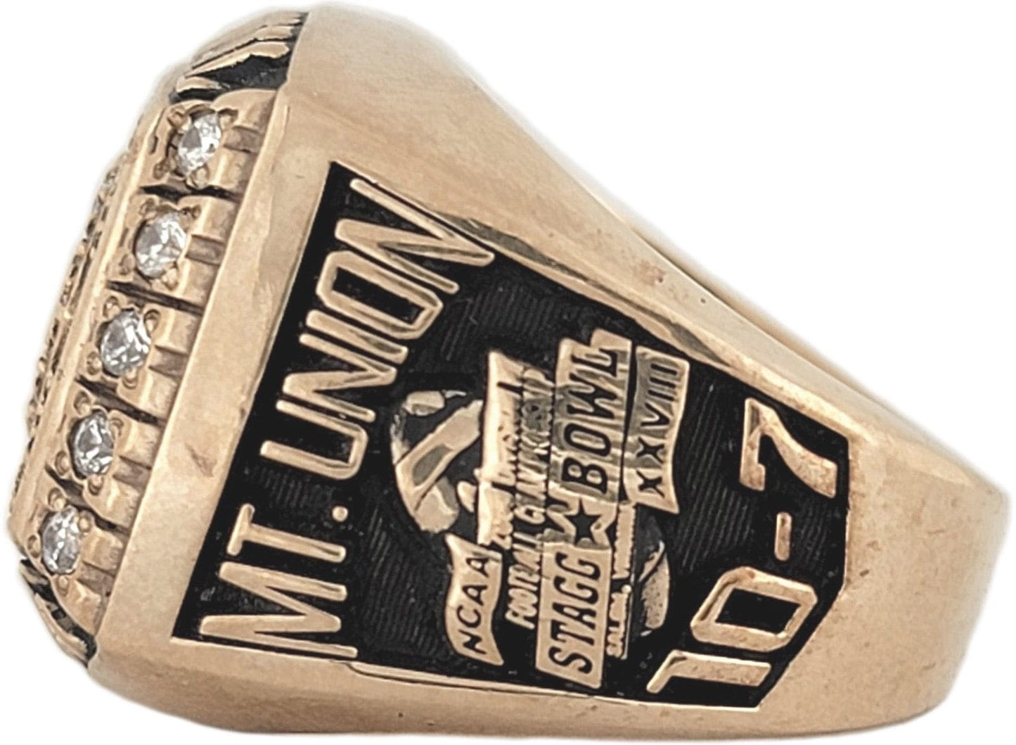 2000 Mount Union NCAA Division III Football Championship Ring Gold & Silver Pawn Shop