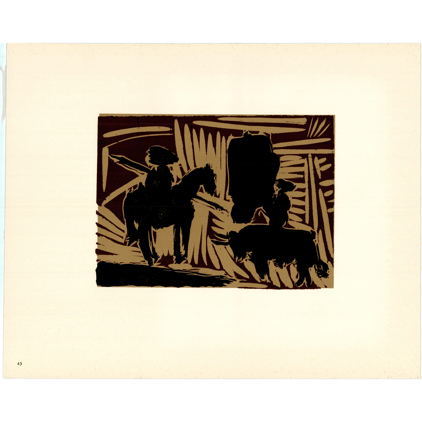 Pablo Picasso; Antes De Picar Al Toro Art G S Pawn