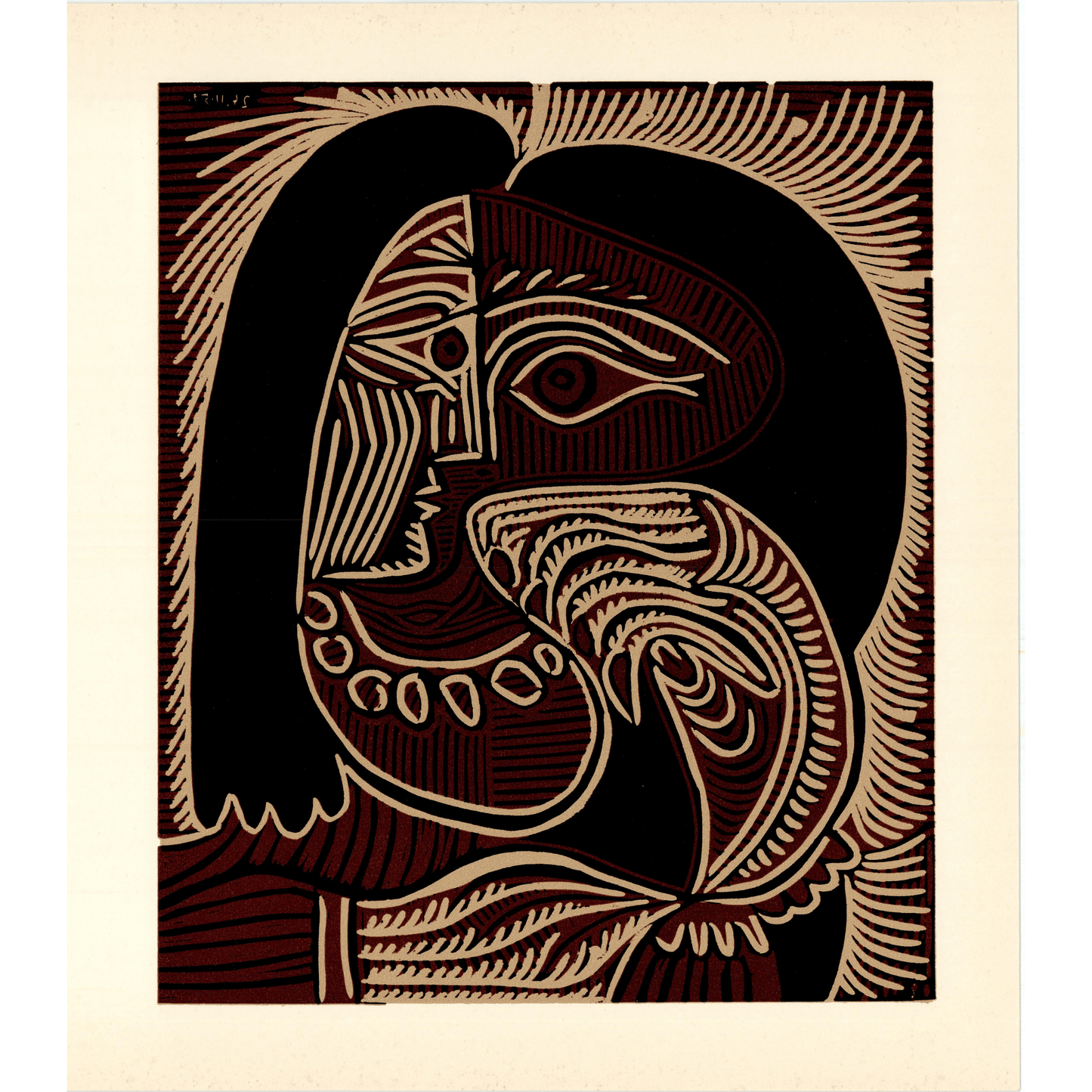 Pablo Picasso: Cabeza De Una Mujer Con Collar Art G S Pawn