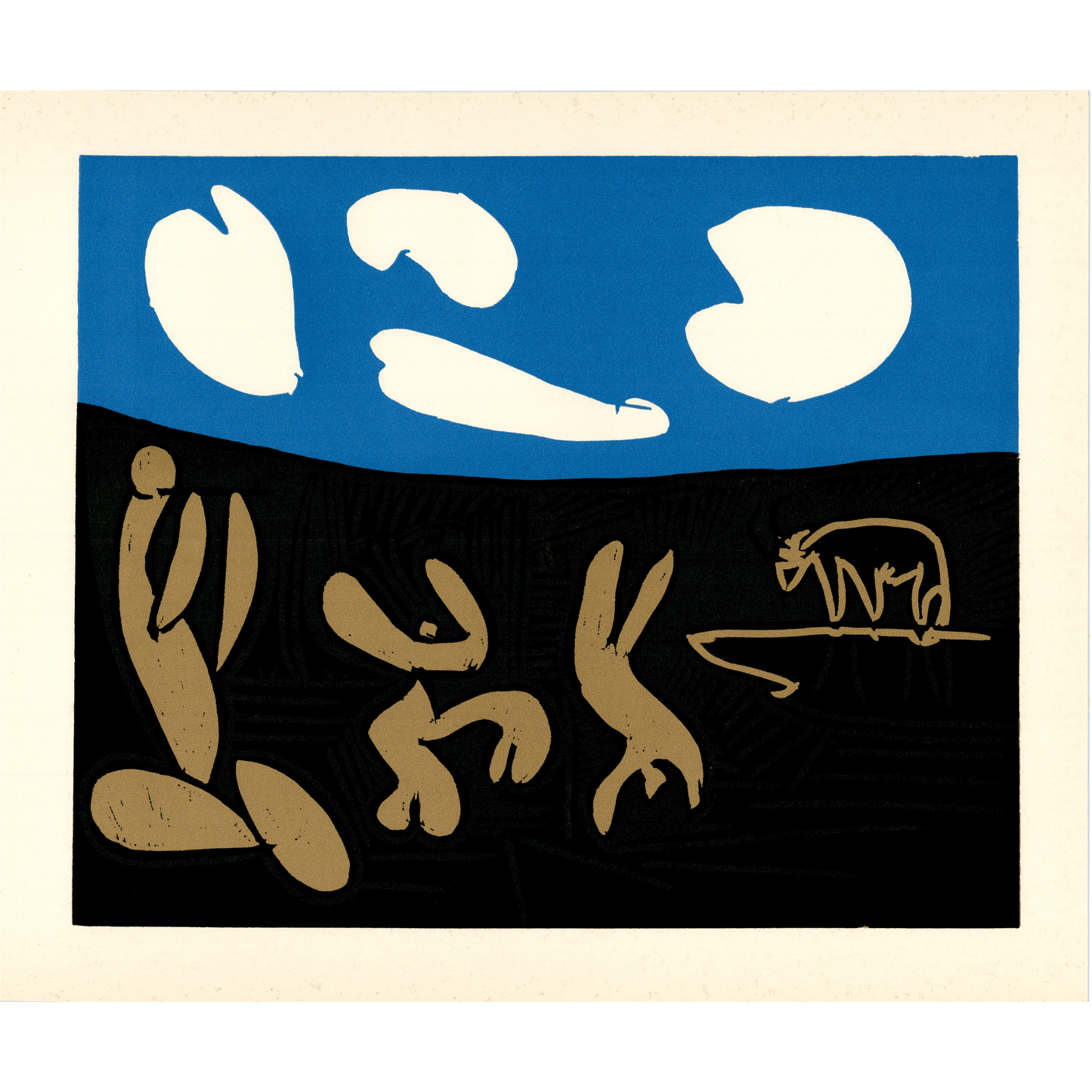 Pablo Picasso; Dos Satiros Y Cabra Art G S Pawn