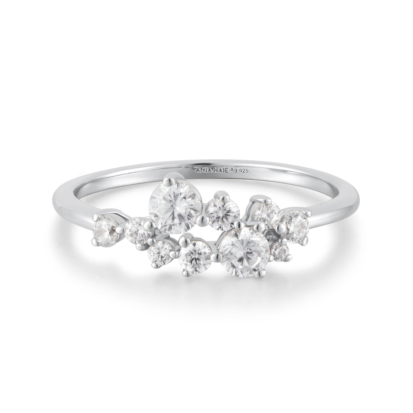 Silver Flower Cluster Pave Ring Gold & Silver Pawn Shop