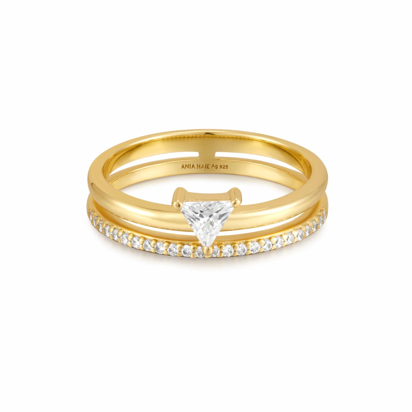 Sunshine Chaser Silver Stacker Ring Gold & Silver Pawn Shop Gold-plated