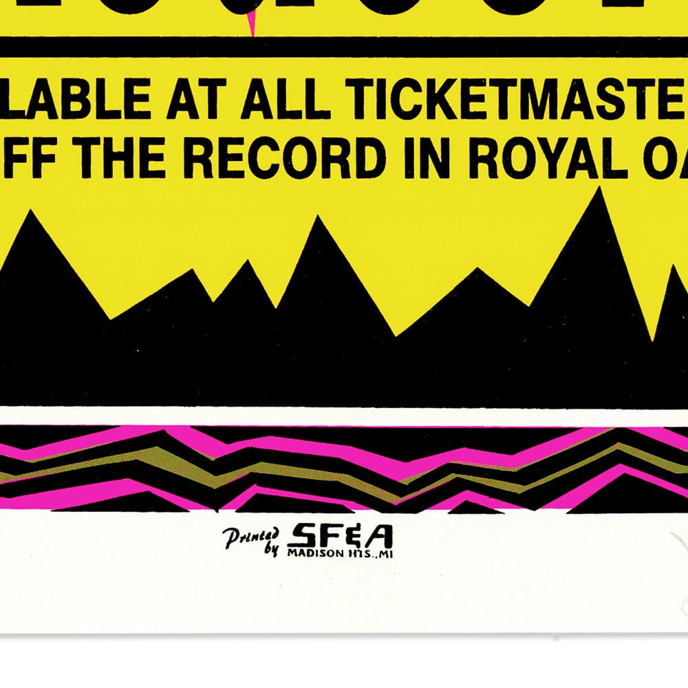 Ramones: Adios Amigos Tour, 1995, Pontiac MI, Original Hand Signed Poster Art Gold & Silver Pawn Shop