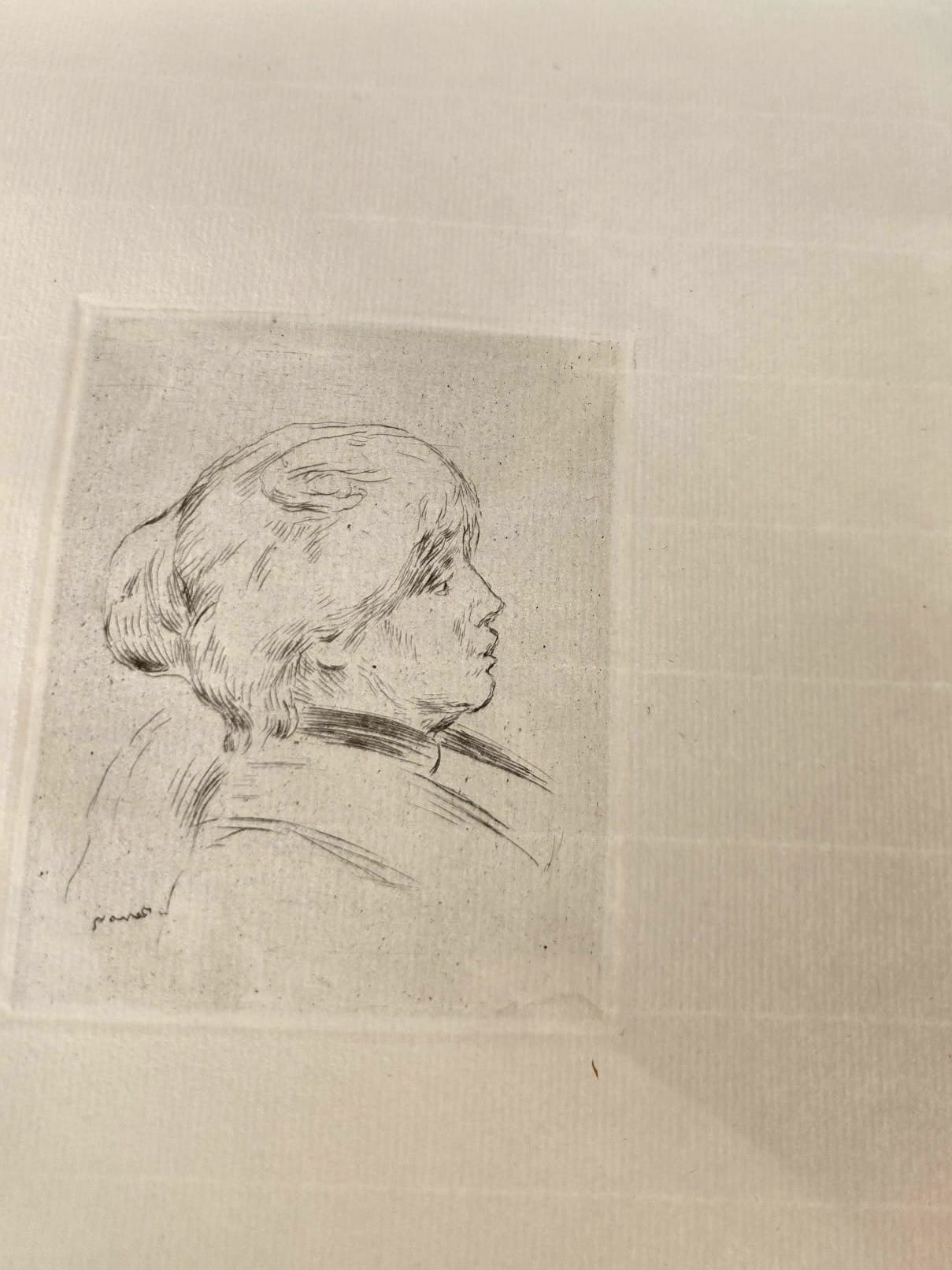 Renoir: Berthe Morisot Etching Proof Art G S Pawn