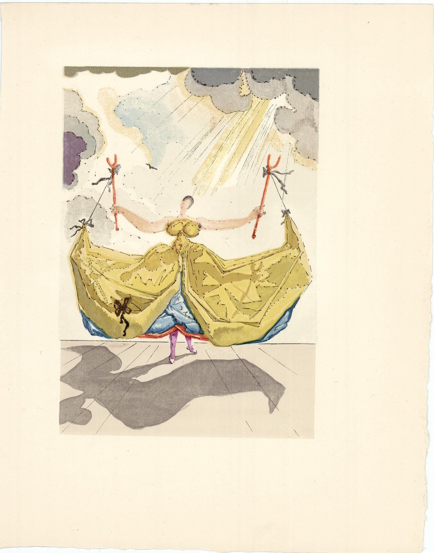 Salvador Dali; "The doubt and the reality" From Le Tricorne, 1959 Art G S Pawn