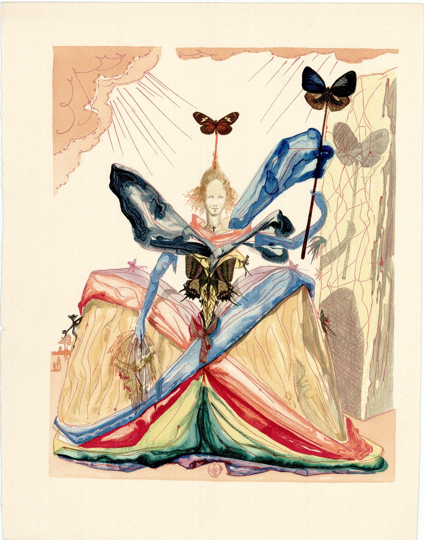 Salvador Dali; "When did this story happen?" From Le Tricorne, 1959 Art G S Pawn