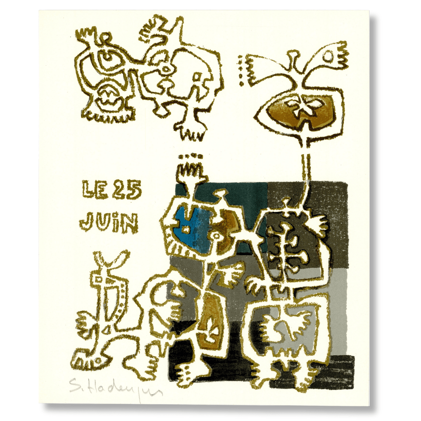 Sebastien Hadengue; Untiled From Pour Daniel-Henry Kahnweiler Art Gold & Silver Pawn Shop