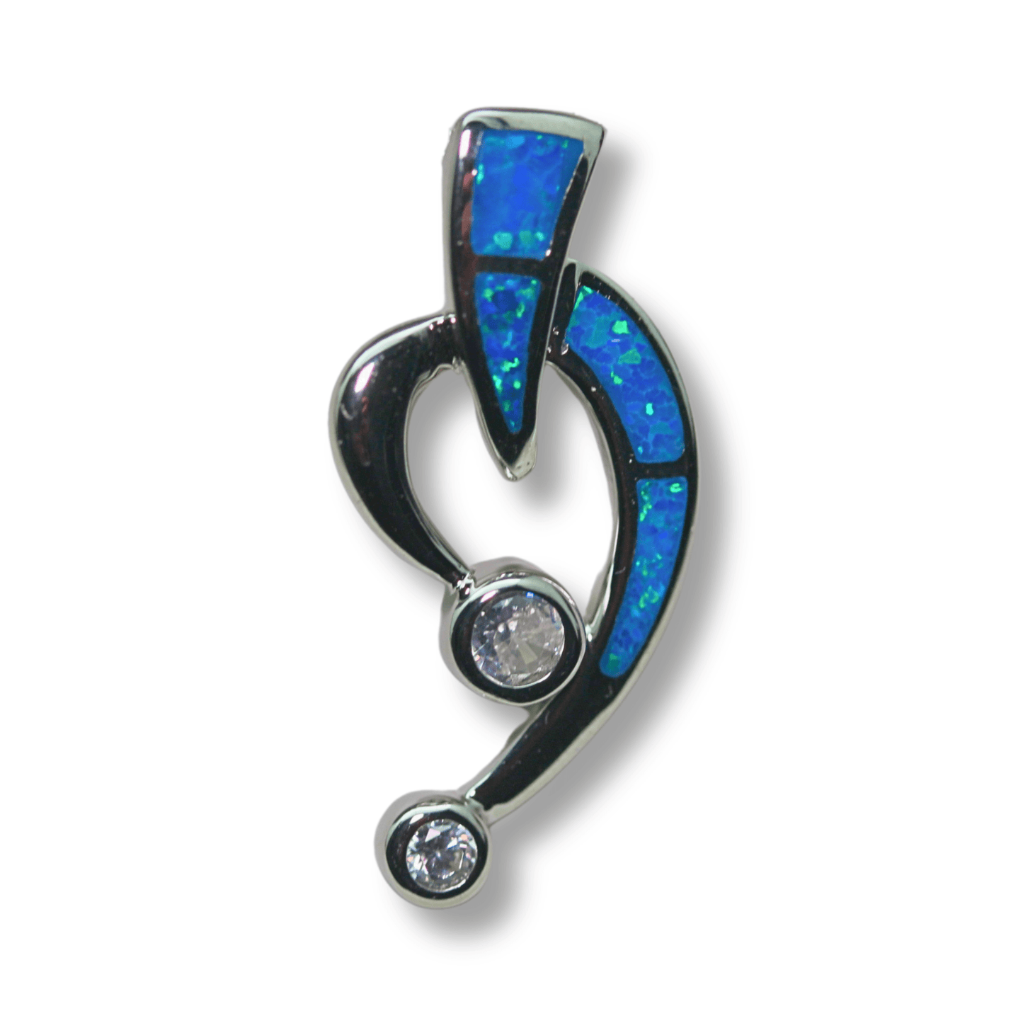 Sterling Silver Mosaic Opal Pendant Necklace Gold & Silver Pawn Shop