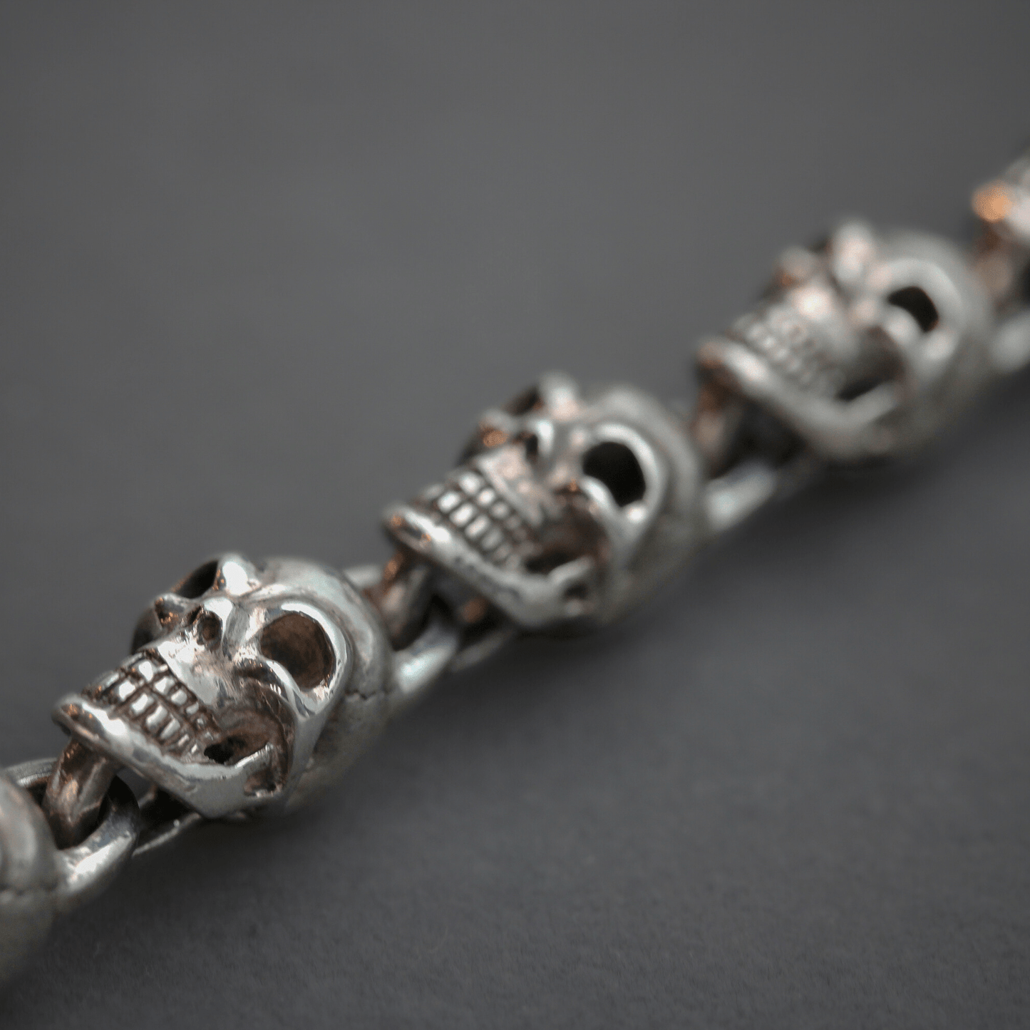 Sterling Silver Large Skull Bracelet Gold & Silver Pawn Shop