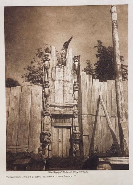 Edward Curtis; Tenaktak Crest Posts, Harbledown Island Art G S Pawn