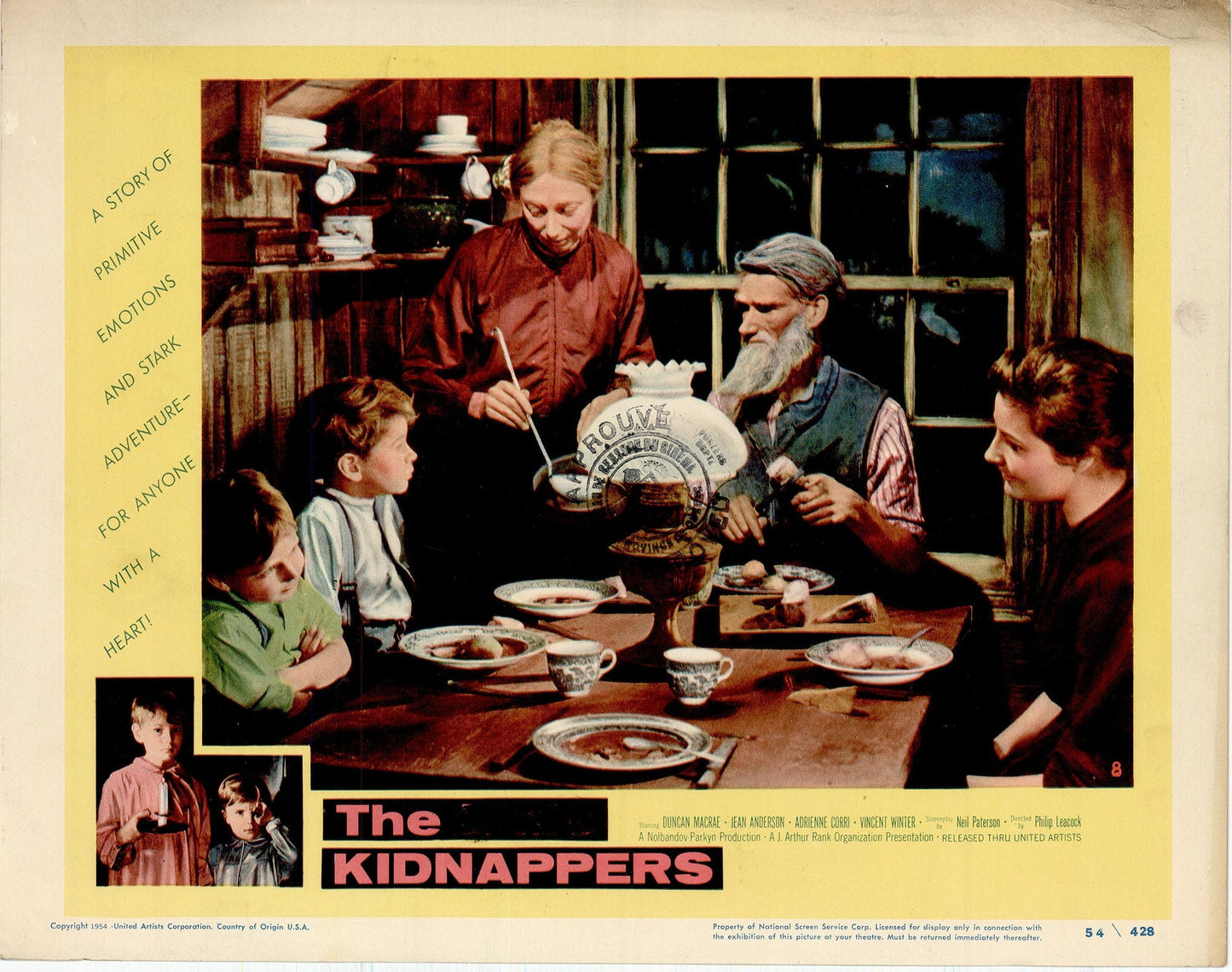 The Little Kidnappers: Original Lobby Card Bundle, 1953 Art G S Pawn