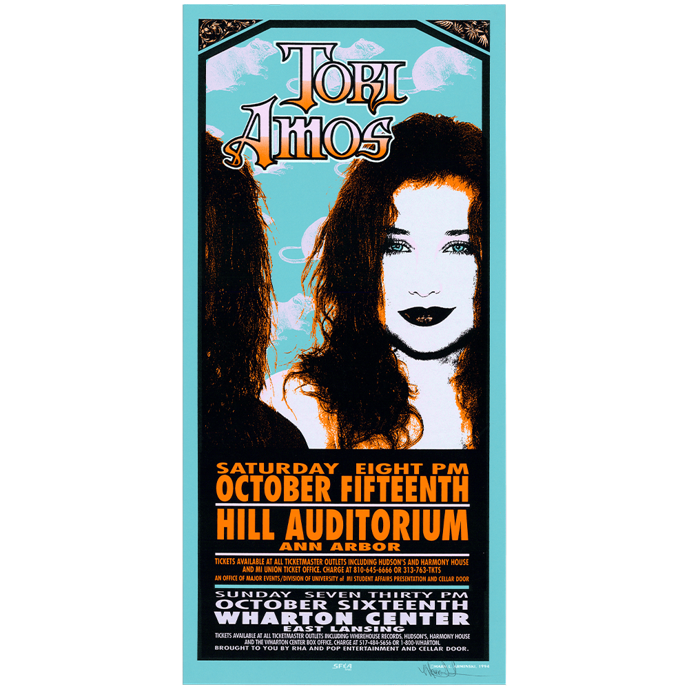 sho→taポスター Tori Amos: Under the Pink Tour, 1994, Original Hand Signed Poster