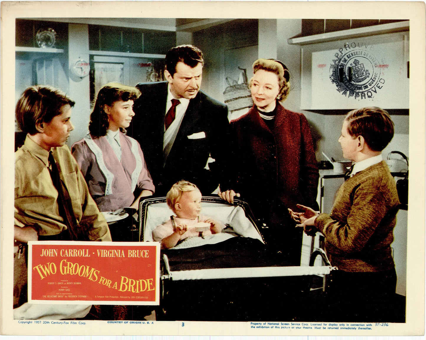 Two Grooms for a Bride: Original Lobby Card Bundle, 1955 Art G S Pawn