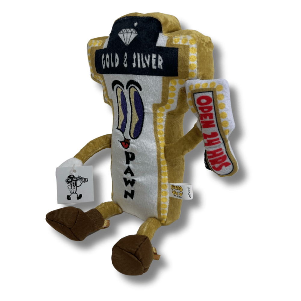 Auggie "The Store Sign" Plush Gold & Silver Pawn Shop