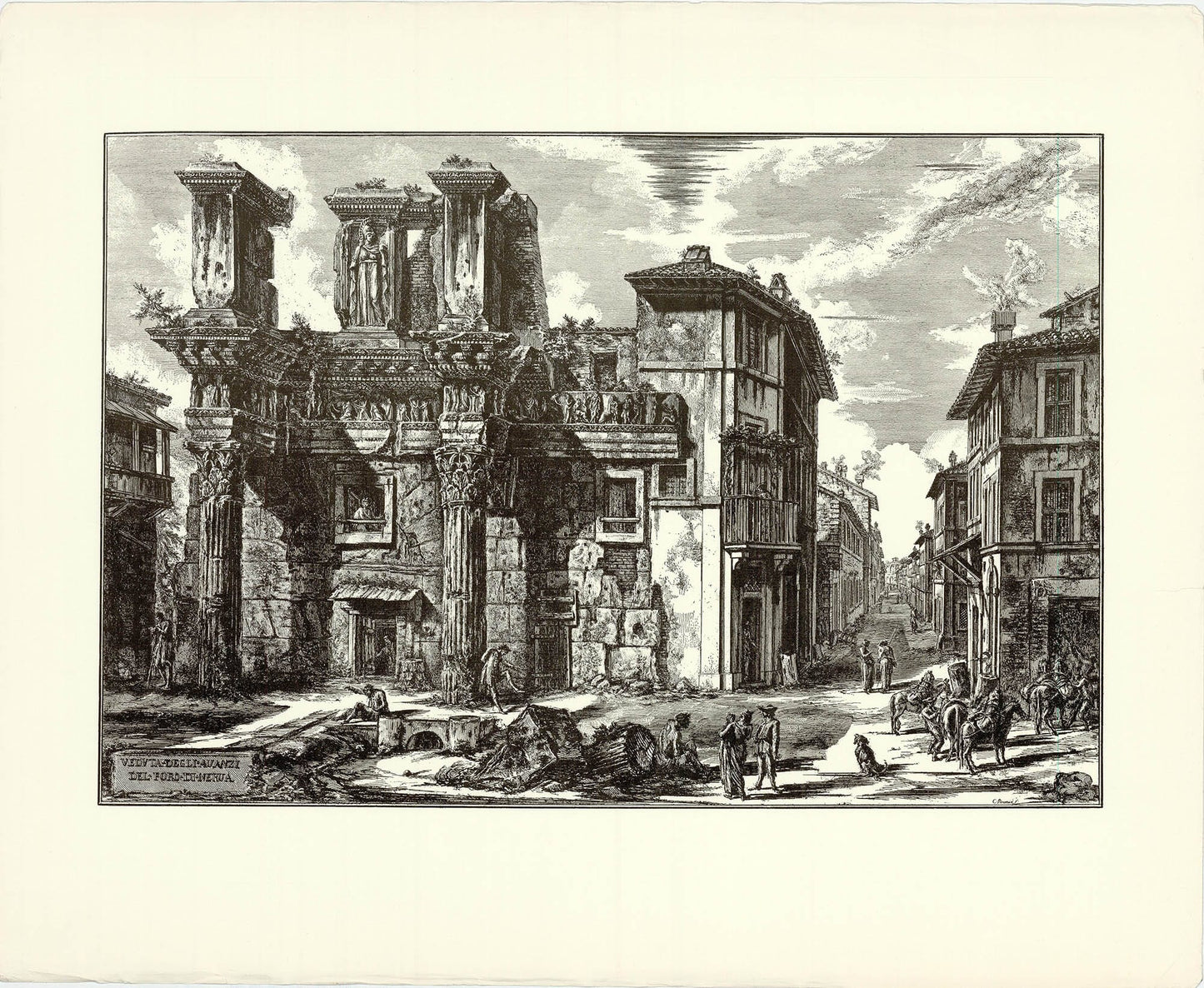 Giovanni Battista Piranesi (After) - Veduta Degli Avanzi Del Foro Di Nerva Art G S Pawn