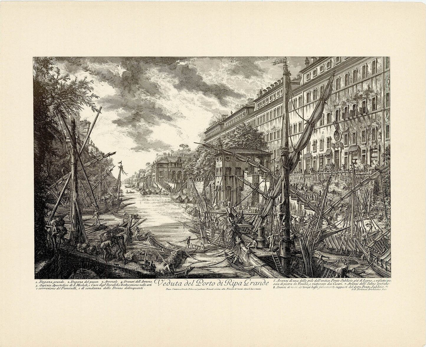 Giovanni Battista Piranesi (After) - Veduta del Porto di Ripa Grande Art G S Pawn