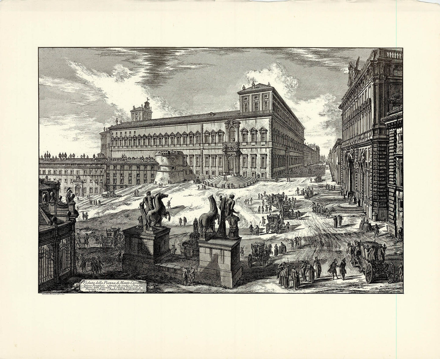 Giovanni Battista Piranesi (After) - Veduta del Piazza di monte Cavallo Art G S Pawn