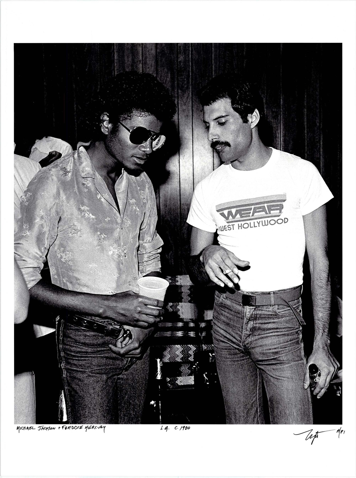 Neal Preston; Michael Jackson & Freddie Mercury LA 1981 Art G S Pawn