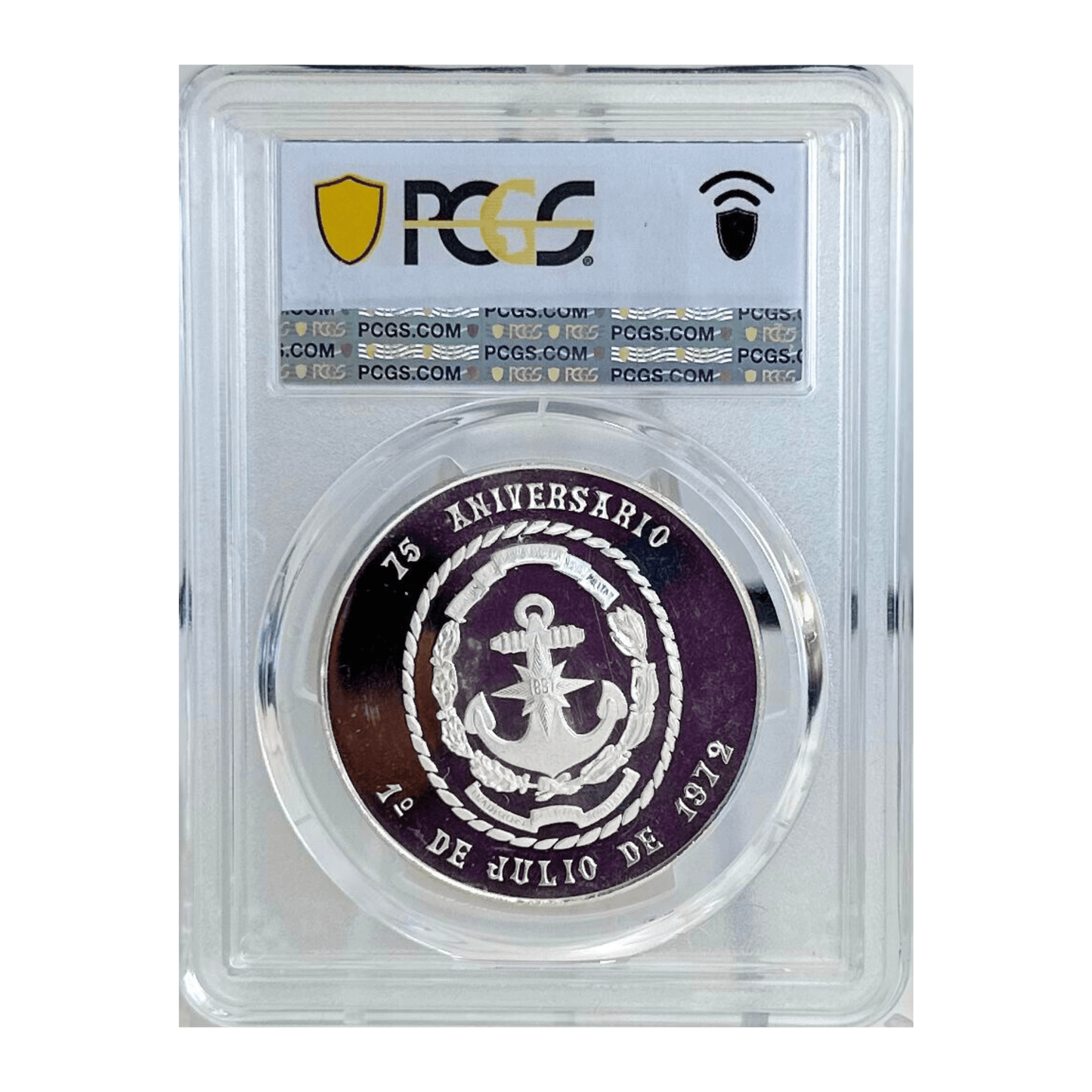 1972-Mo PCGS MS66 Mexico Naval Military School Veracruz, 75th Anniversary AG Medal Gold & Silver Pawn Shop