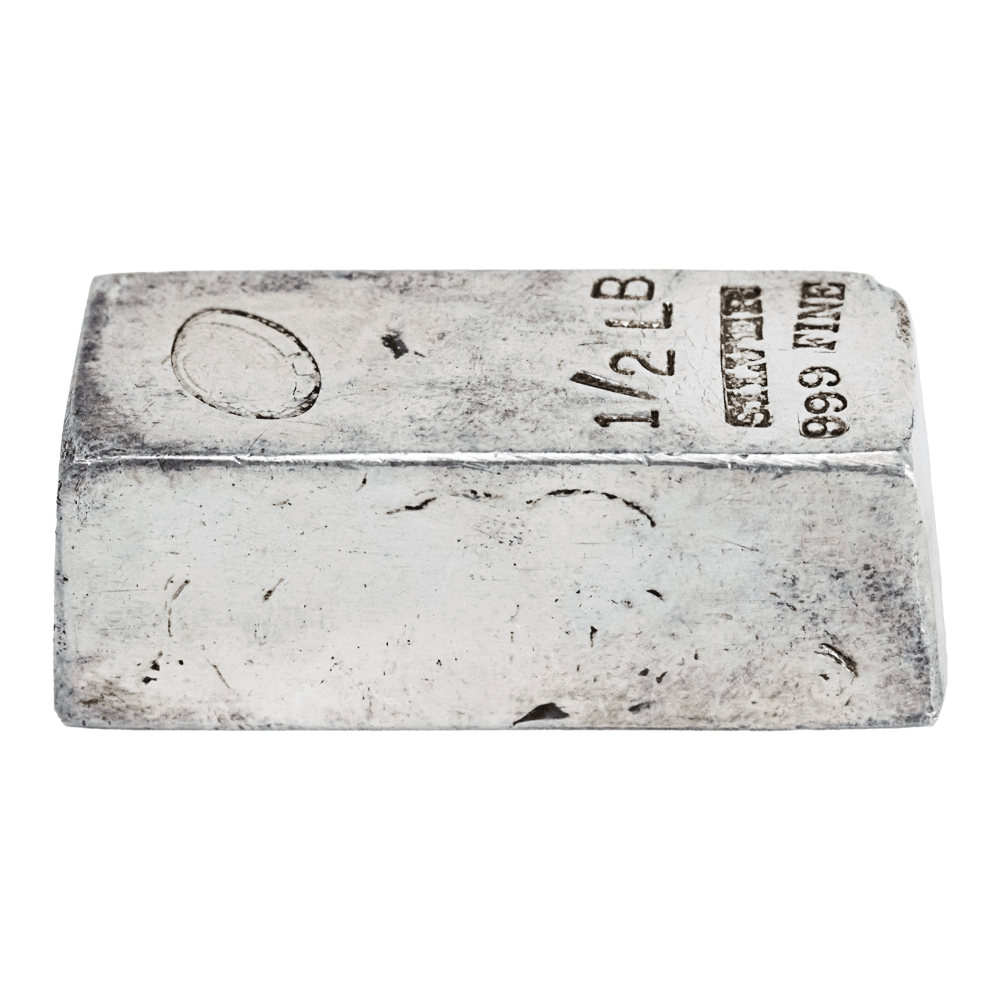 1/2 lb .999 Fine Silver Poured Bar 8 Troy oz
Gold & Silver Pawn Shop