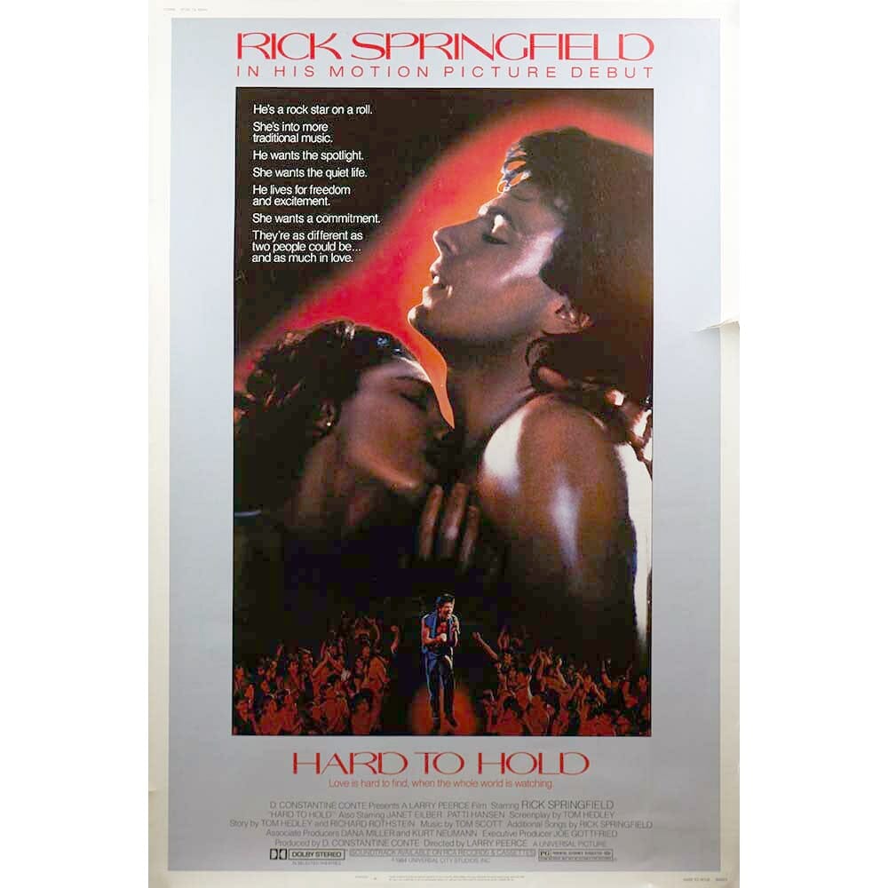 Hard to Hold: Original Bus Stop Poster, 1984 Art G S Pawn
