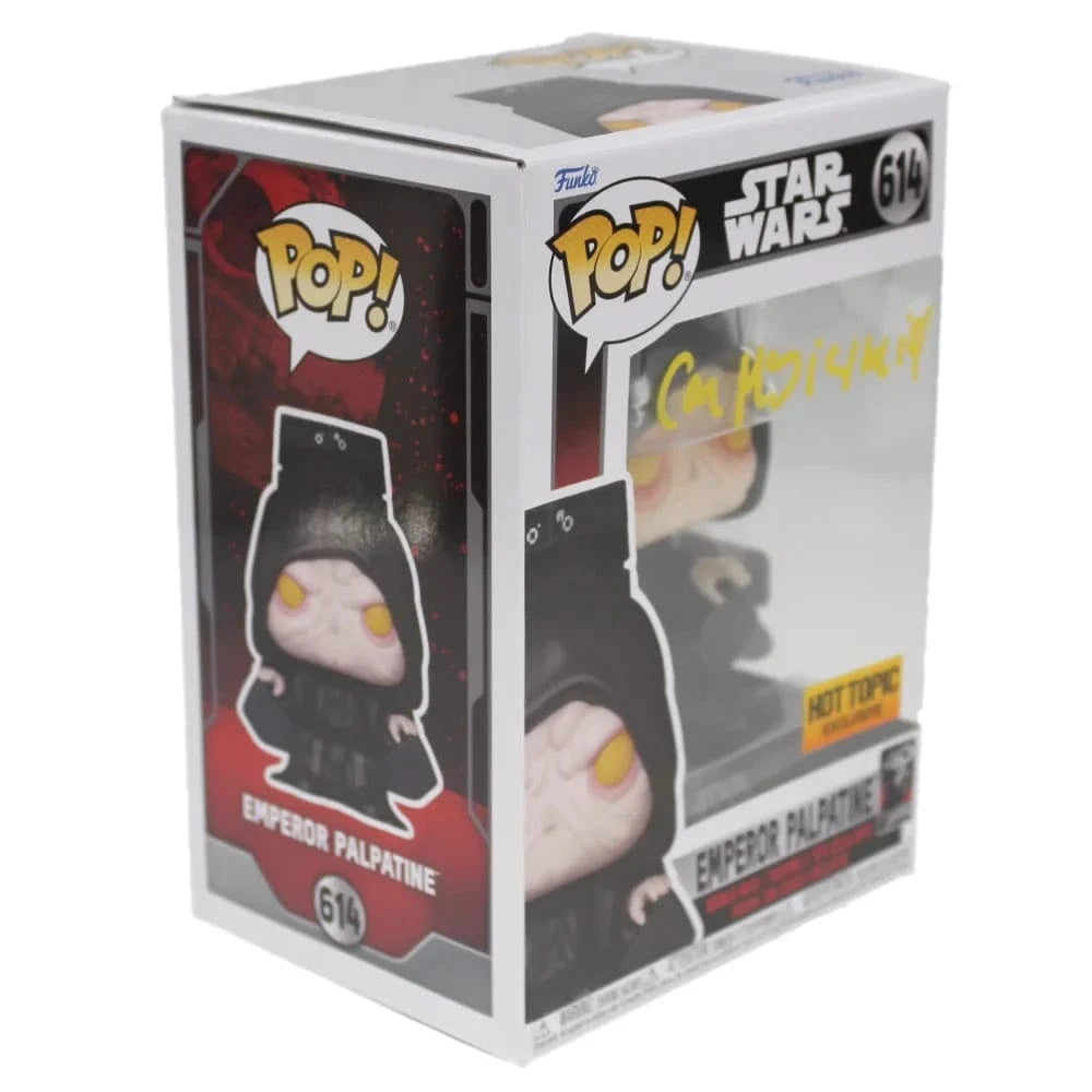 Ian McDiarmid Signed Funko Pop Star Wars Emperor Palpatine 614 JSA COA Autograph Funko Pop Inscriptagraphs Memorabilia