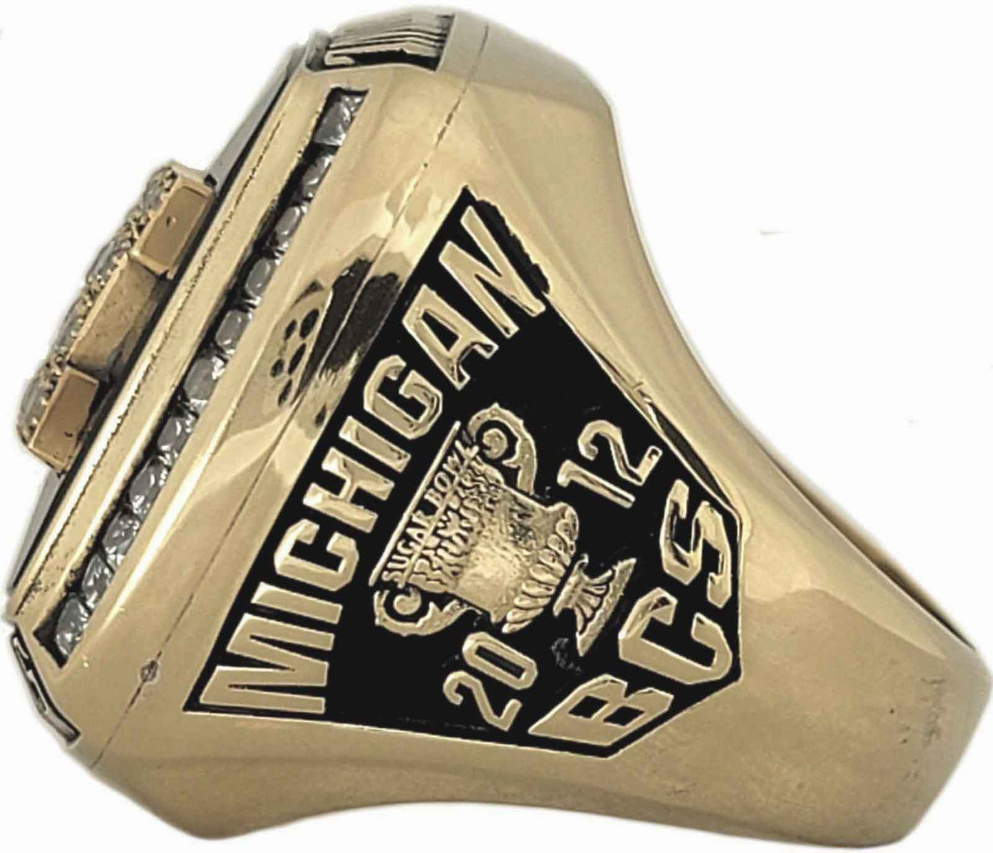 2012 University of Michigan Sugar Bowl Ring Gold & Silver Pawn Shop