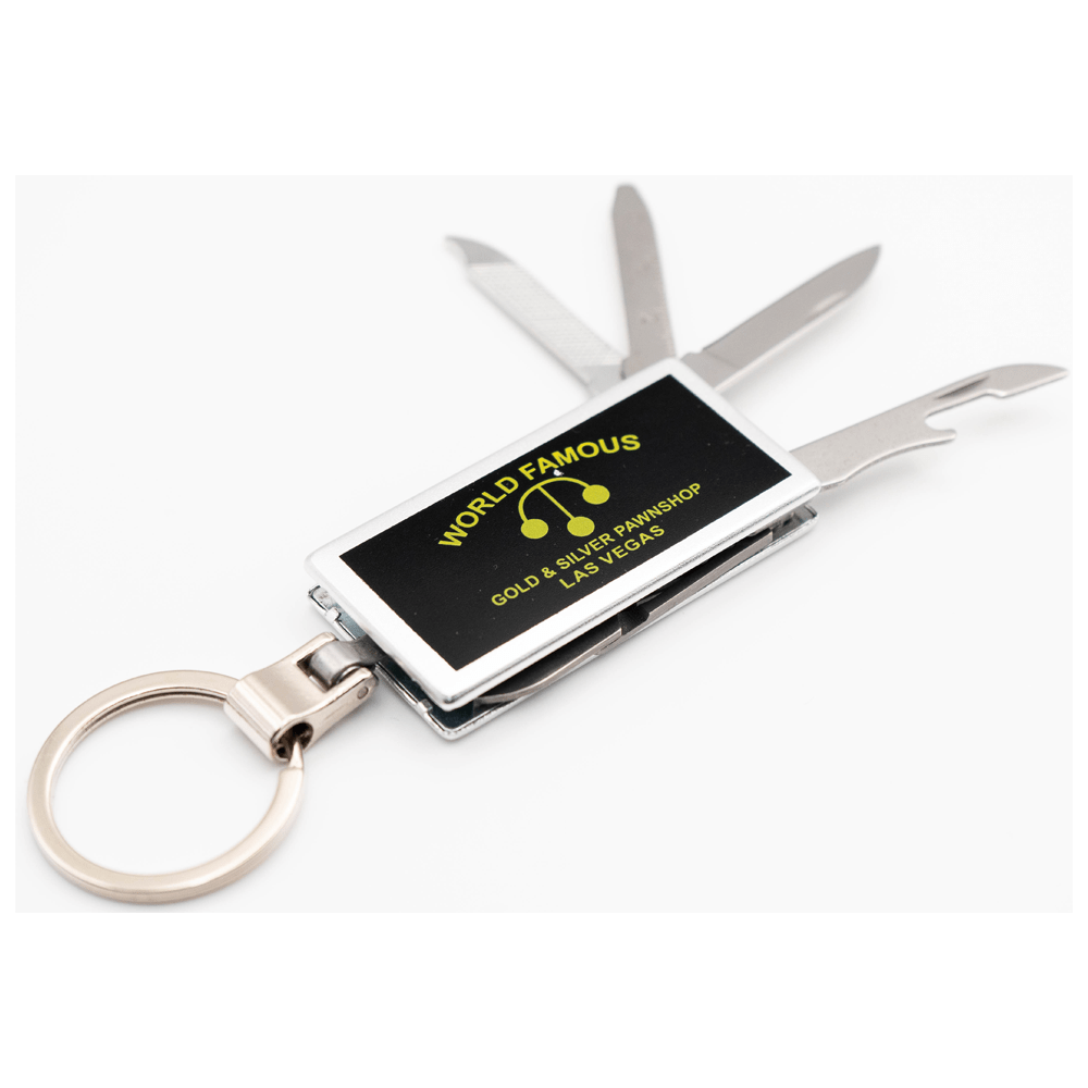 Multitool Keychain Gold & Silver Pawn Shop