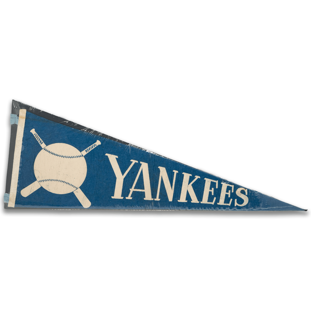1940's New York Yankees Pennant Gold & Silver Pawn Shop