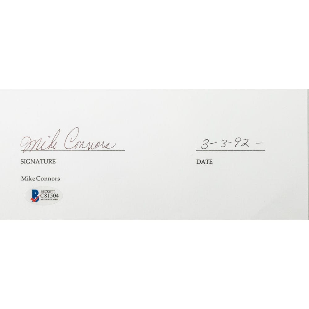 Face to Face Board Game Celebrity Autograph-Mike Connors G S Pawn