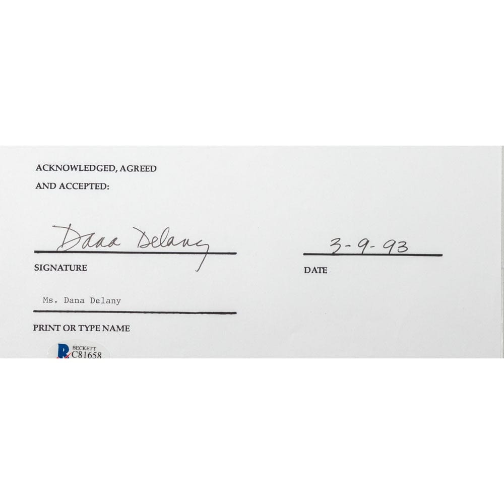 Face to Face Board Game Celebrity Autograph- Dana Delany G S Pawn