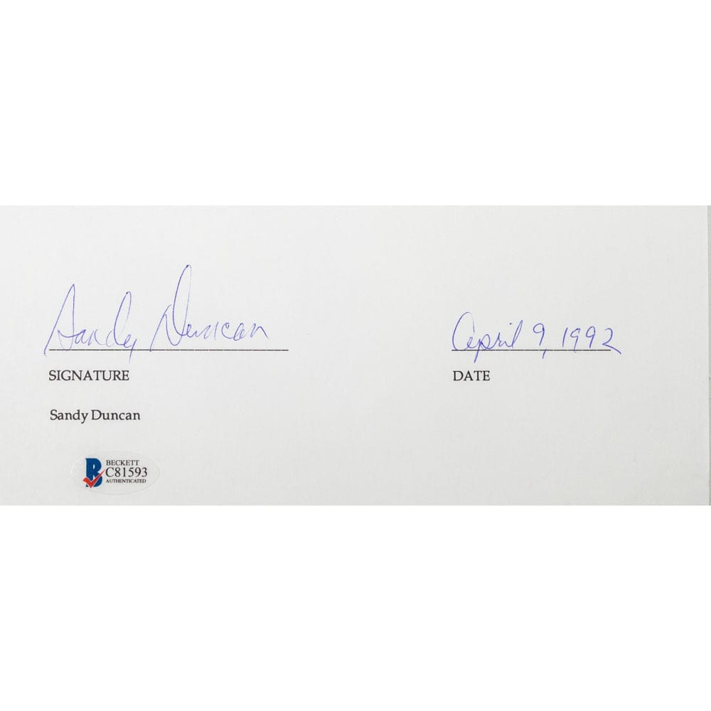 Face to Face Board Game Celebrity Autograph-Sandy Duncan G S Pawn