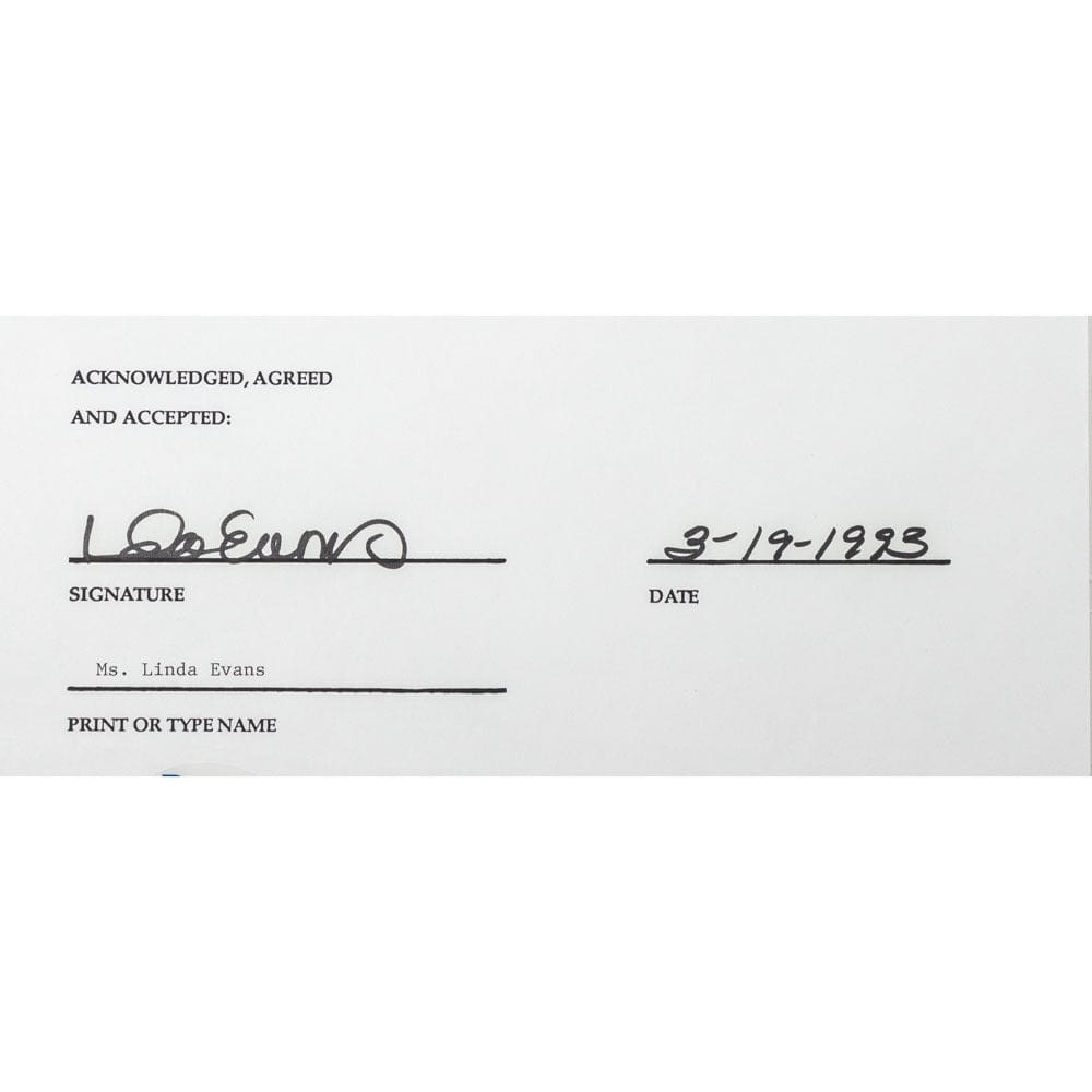 Face to Face Board Game Celebrity Autograph-Linda Evans G S Pawn