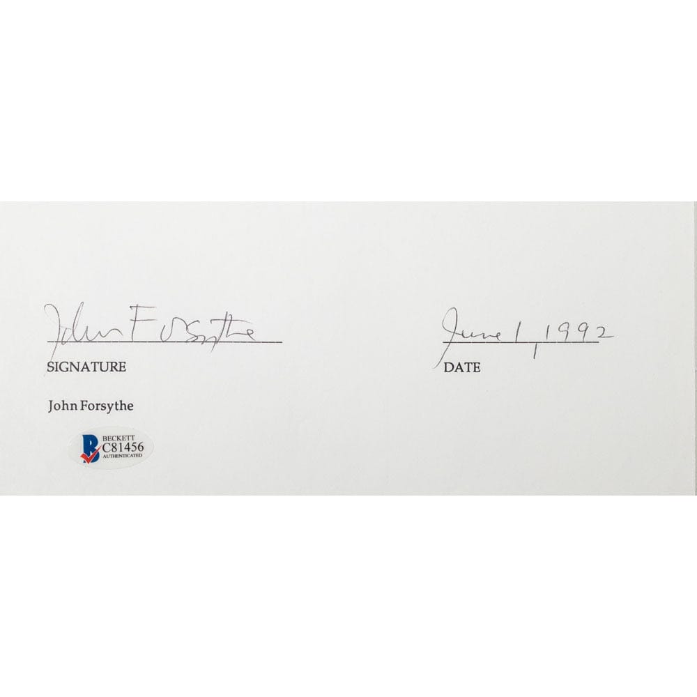 Face to Face Board Game Celebrity Autograph-John Forsythe G S Pawn