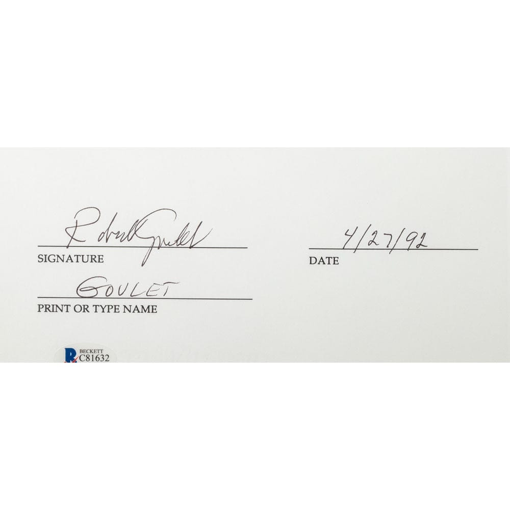 Face to Face Board Game Celebrity Autograph-Robert Goulet G S Pawn