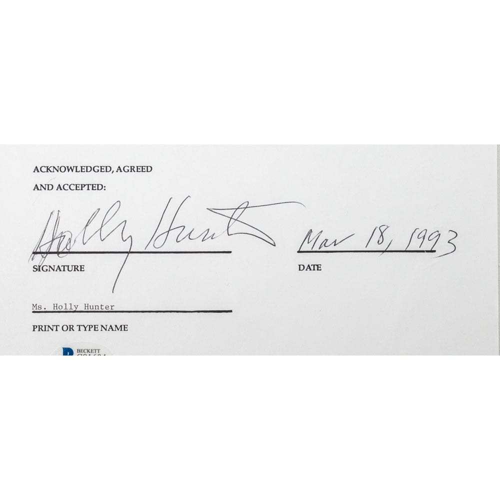 Face to Face Board Game Celebrity Autograph-Holly Hunter G S Pawn