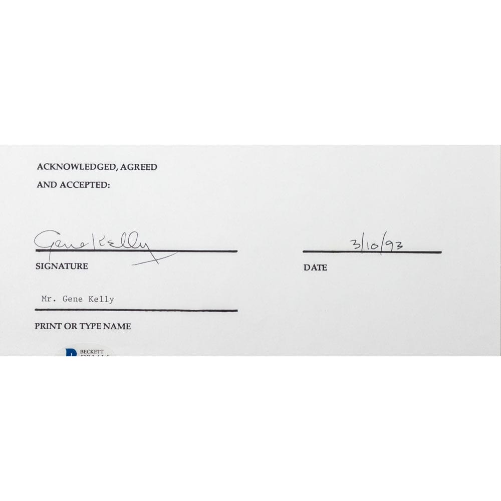 Face to Face Board Game Celebrity Autograph-Gene Kelly G S Pawn