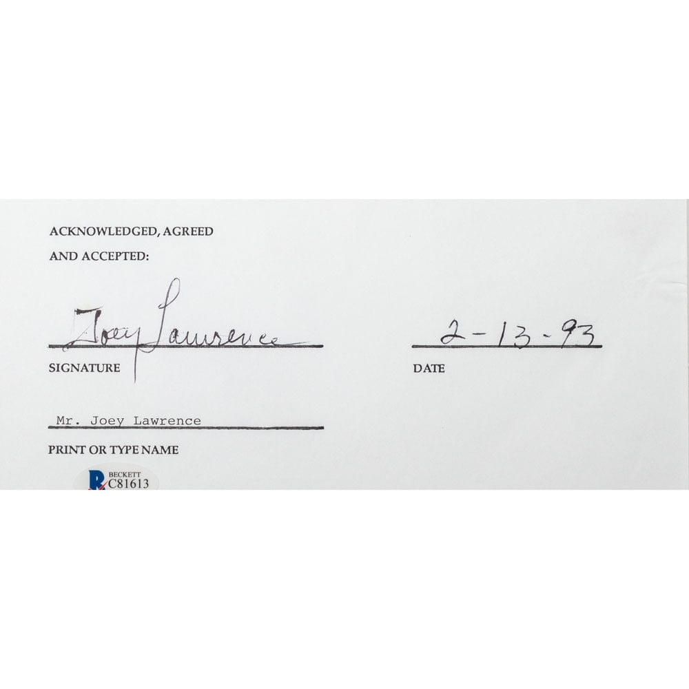 Face to Face Board Game Celebrity Autograph-Joey Lawrence G S Pawn