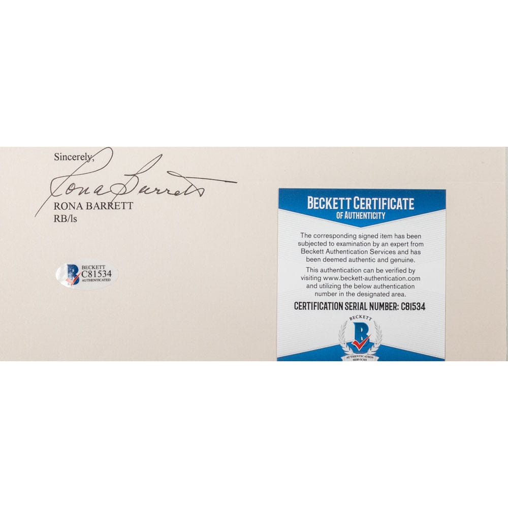 Face to Face Board Game Celebrity Autograph-Rona Barrett G S Pawn