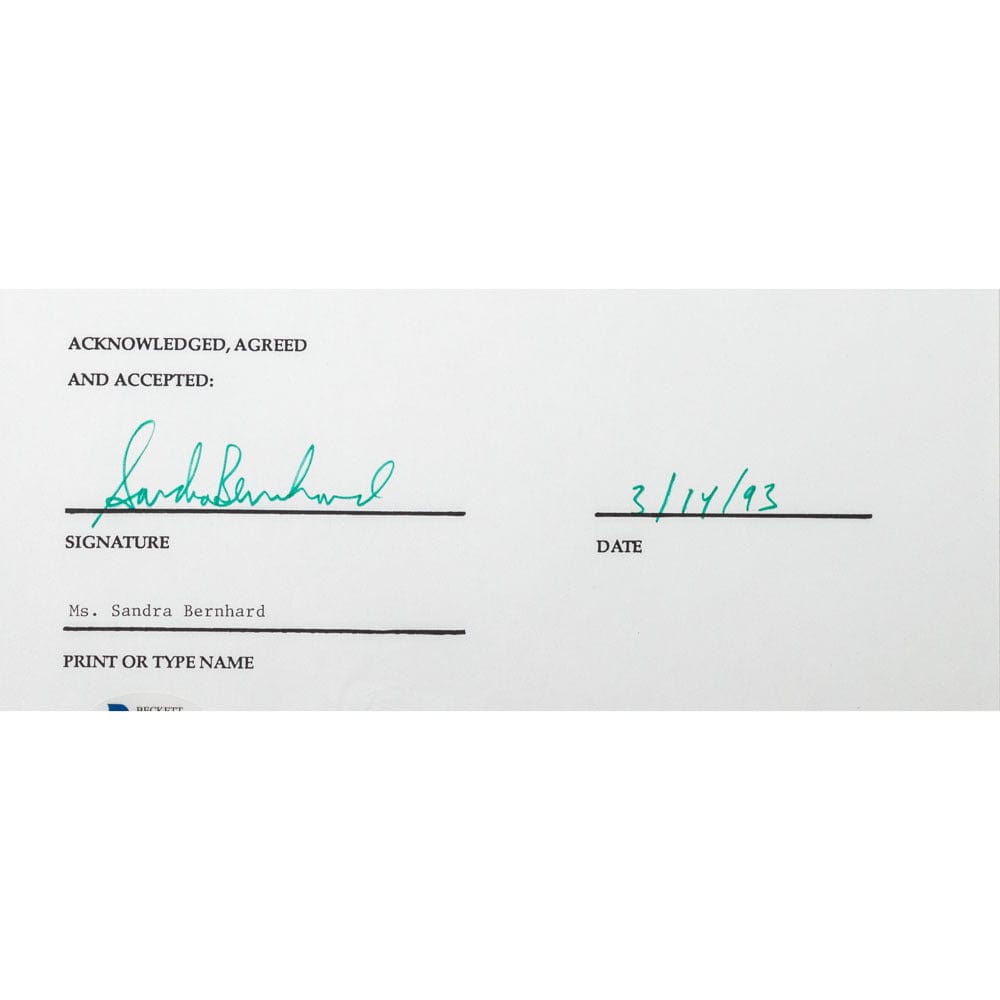 Face to Face Board Game Celebrity Autograph-Sandra Bernhard G S Pawn