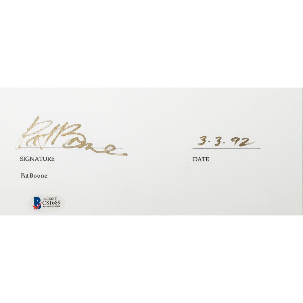 Face to Face Board Game Celebrity Autograph-Pat Boone G S Pawn