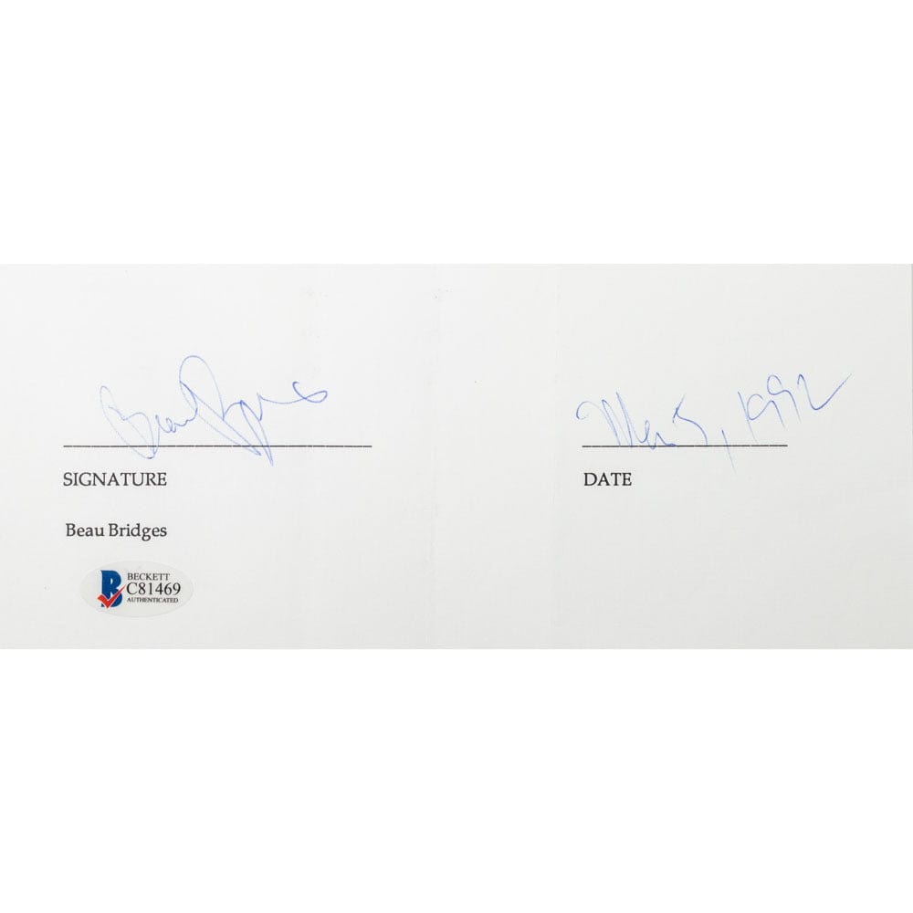 Face to Face Board Game Celebrity Autograph-Beau Bridges G S Pawn